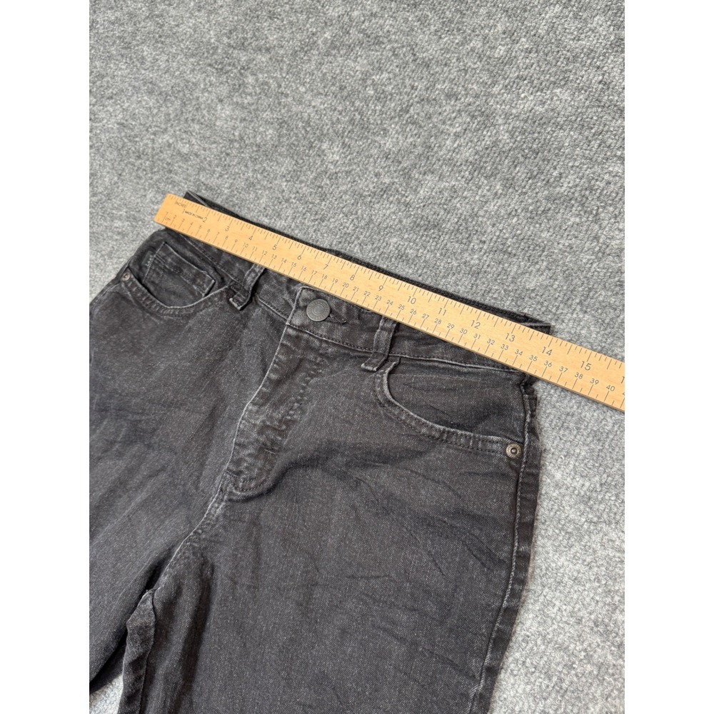 Lee Instantly Slims High Rise‎ Relaxed Straight Leg Jeans Black Womens 4 Medium - Picture 3 of 12